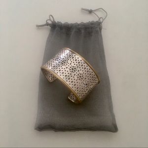 NWOT-SILVER METAL CUFF BRACELET
